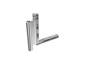 SIEGENIA-AUBI Falzeckband Titan HD H-13 links, Stahl, 300 kg, Drehkipp, Holzfenster, titan silber