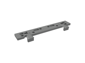 SIEGENIA-AUBI U-Platte 110 Edelstahl-S K50 Drehkippbeschlag