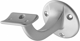 HANDLAUFSTÜTZE 75MM GEW.-SCHR. ALU SILBER ELOX. 3505-01-023 MIT SCHRAUBEN