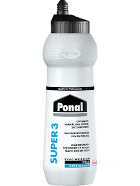 Ponal Holzleim Wasserfest Super 3 420g Profileimer-Flasche 