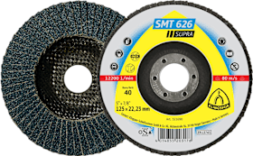 KLINGSPOR SCHLEIFMOPTELLER SMT626 GEW. 180 X 22,23MM K36 94925 ER STAHL