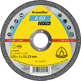 Klingspor A 60 EX Trennscheiben, 125 x 1 x 22,23 mm gerade