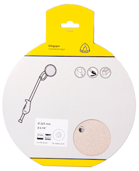 Klingspor PS 33 CK Scheiben kletthaftend, 225 mm Korn 60 Lochform GLS55, SB-verpackt im Reiter