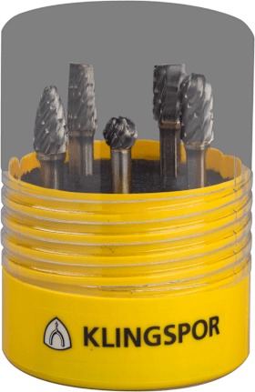 Klingspor HF10STEEL Fräser/Kernbohrer/ Set, 9,6 x 6 mm Spezialverzahnung Stahl