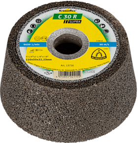 Klingspor C 30 R Schleiftopf, 110 x 55 x 22,23 mm gekröpft