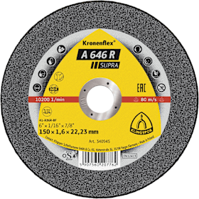 Klingspor A 646 R Trennscheiben, 150 x 1,6 x 22,23 mm gerade