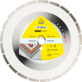 Klingspor Diamanttrennscheibe DT 900 U SPECIAL, weit verzahnt