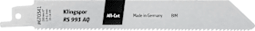 Klingspor RS 993 AQ Säbelsägeblätter, 150 x 19 x 0,9 mm Nutzlänge 130Bi-Metall, gefräst, geschränkt , 10-14 Zähne pro Zoll, SB-verpackt im Karton