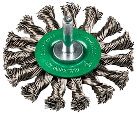 Klingspor BRS 600 Z Schaftrundbürste gezopft Anzahl Reihen 1, 75 x 12 x 6 mm 0,5 Edelstahl