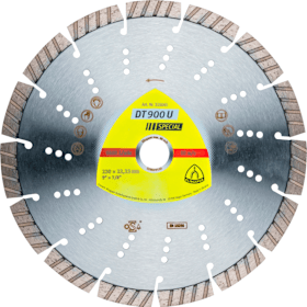 Klingspor DT 900 U Diamanttrennscheiben, 230 x 2,6 x 22,23 mm 15 Segmente 42 x 2,6 x 12 mm, Standard Turbo