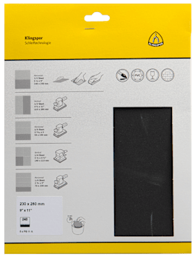 Klingspor Schleifbogen PS 11 A, 280 x 230 mm, SB-verpackt