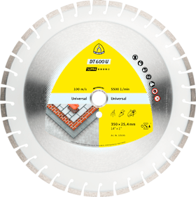 Klingspor Diamantgroßtrennscheibe DT 600 U Supra