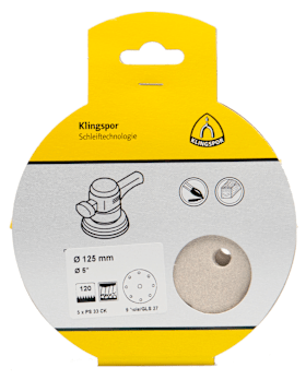 Klingspor PS 33 CK Scheiben kletthaftend, 125 mm Korn 60 Lochform GLS27, SB-verpackt im Reiter