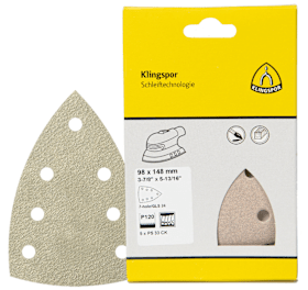 Klingspor PS 33 CK Streifen kletthaftend, 98 x 148 mm Korn 120 Lochform GLS24, SB-verpackt im Reiter