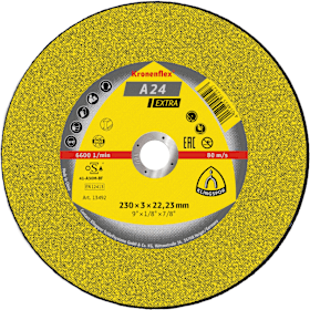 Trennscheibe gerade A24 Extra 230x3mm KLINGSPOR