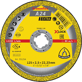 Trennscheibe A24EX X-LOCK115x2,5mm gekr. Klingspor