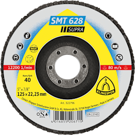 Schleifmopteller SMT628 gerade 125mm K40 Klingspor