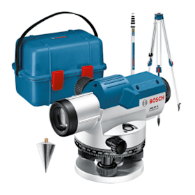 Bosch Optisches Nivelliergerät GOL 26 G, mit Baustativ BT160, Messstab GR 500