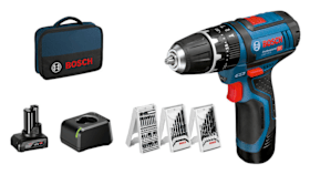 Bosch Akku-Schlagbohrschrauber GSB 12V-15, mit 1 x 4.0 Ah, 1 x 2.0 Ah Li-Ion Akku