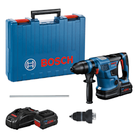 Bosch Akku-Bohrhammer BITURBO mit SDS plus GBH 18V-34 CF mit 2x Akku ProCORE18V 8.0Ah