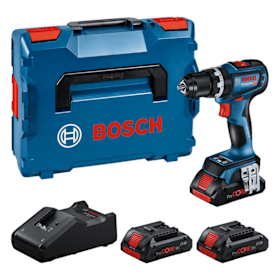 Bosch Prof. Set: Akku-Schlagbohrschrauber GSB 18V-90 C, 3 x ProCORE18V 4.0Ah, L-BOXX