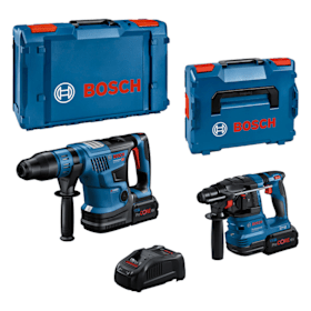 Bosch Combo Kit 2-tlg. 18V: GBH 18V-22/GBH 18V-36C (BT), 2 x Akku, Schnellladegerät