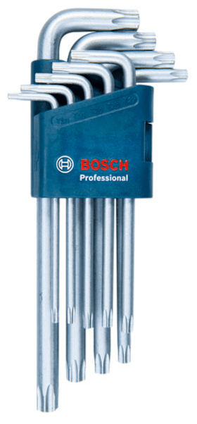 Bosch Innensechskant, Torx Schlüssel Set, 9-tlg.