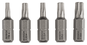 Bosch Schrauberbit-Set, Extra Hard, 5-tlg., T 10/15/20/25/30/25 mm