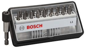 Bosch 18+1-tlg. Schrauberbit-Set, Robust Line, L PH/PZ/T, Extra Hard-Ausführung