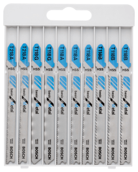 Bosch 10-tlg. Stichsägeblatt-Set Basic for Metal