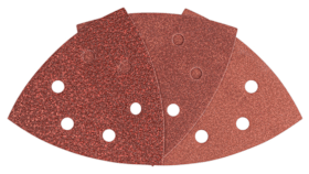 Bosch Schleifblatt-Set für Deltaschleifer, 105 mm, 60, 120, 180, 6 Löcher, 25er-Pack