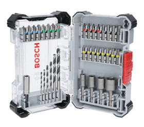 Bosch Extra Hard und Metal HSS Set, 35‑tlg. im Pick and Click-Koffer