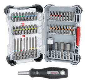 Bosch Extra Hard Set, 44+1‑tlg. im Pick and Click-Koffer