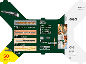 Bosch X-Line TiN-beschichtetes Set, 50‑tlg.