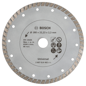 Bosch Diamanttrennscheibe Turbo, Durchmesser: 180 mm