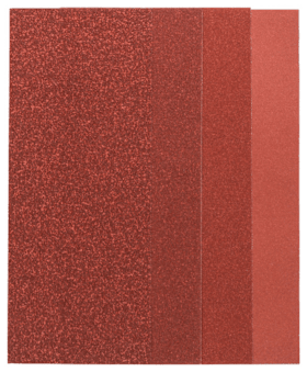 Bosch Schleifblatt-Set für Schwingschleifer, 25-teilig, ungelocht, 93 x 230 mm, 60-240