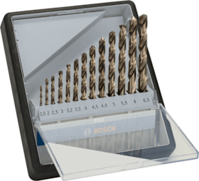 Bosch PRO Stainless Steel HSS-Co Spiralbohrer-Set, 13-tlg.