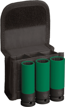 Bosch "PRO Impact Socket Set mit PET-Abdeckungen, 1/2"", extra tief, 3‑tlg."