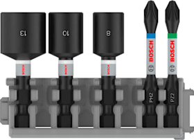 Bosch PRO Impact Set mit Steckschlüsseln, PH2x50, PZ2x50, NS8x50, NS10x50, NS13x50 mm