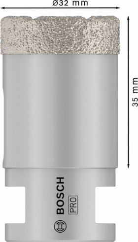 Bosch PRO Core Cutter dry, 32 x 35 x 22,23 mm