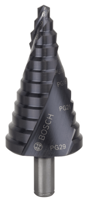 Bosch Stufenbohrer HSS-AlTiN, 6 - 37 mm, 10 mm, 93 mm, 12 Stufen