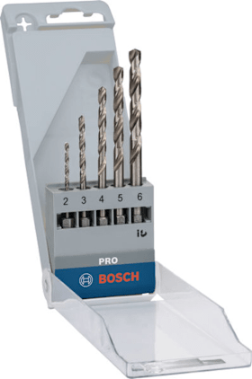 Bosch PRO Metal HSS-G Hex Spiralbohrer-Set, 5-tlg.
