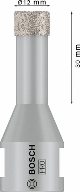 Bosch PRO Core Cutter dry, 12 x 30 mm