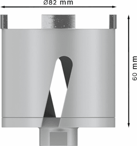 Bosch PRO Socket Core Cutter dry, 82 x 60 mm, M16-Gewinde