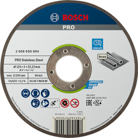 Bosch PRO Stainless Steel Trennscheibe, 125 x 2 x 22,23 mm