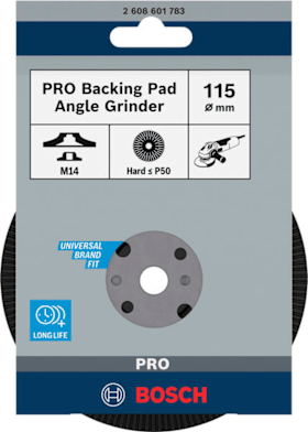 Bosch PRO Backing Pad hart, 115 mm, M14, hart