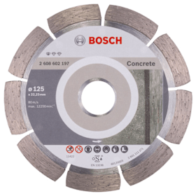 Bosch Diamanttrennscheibe Standard for Concrete für kleine Winkelschleifer