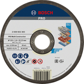 Bosch PRO Multi Material Trennscheibe, 125 x 1,6 x 22,23 mm