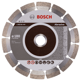 Bosch Diamanttrennscheibe Standard for Abrasive für große Winkelschleifer mit Spannmutter