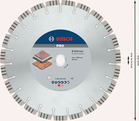 Bosch PRO Stone Diamanttrennscheibe, 350 x 20/25,4 mm
